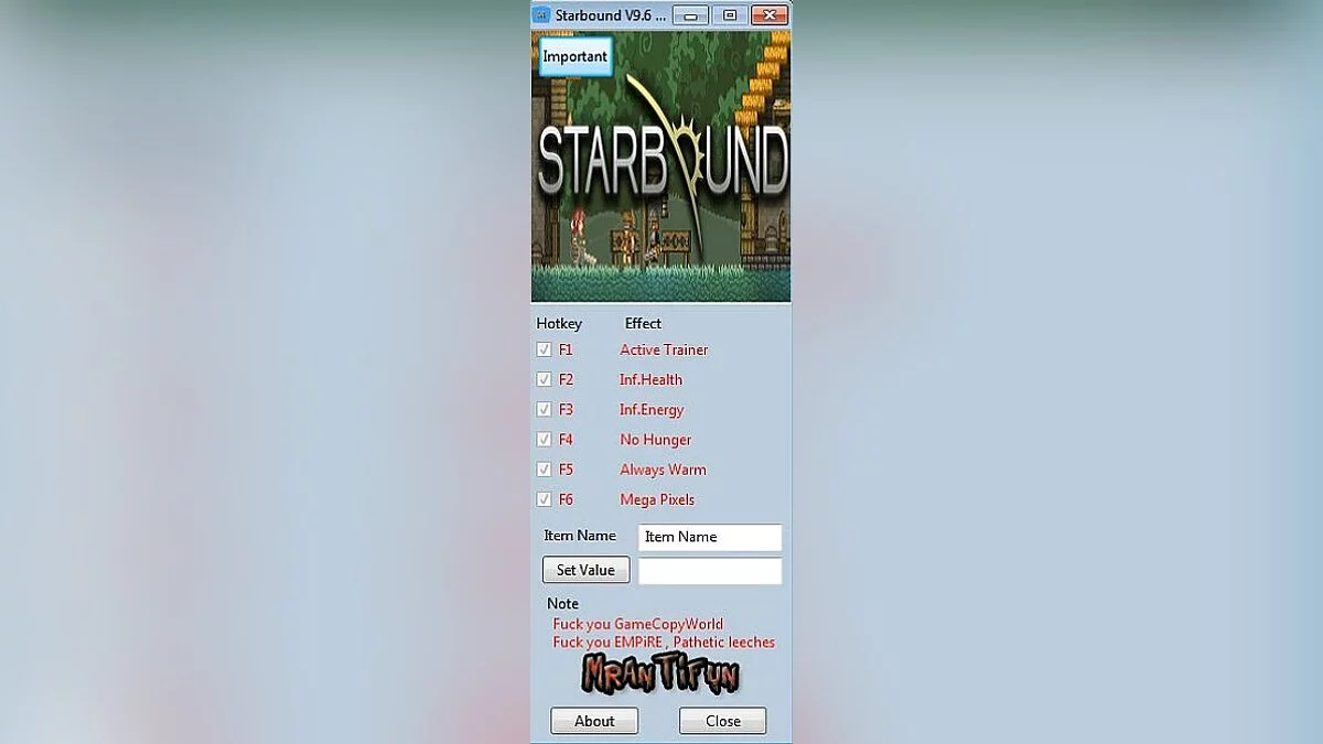 Трейнер / Trainer (+6) [9.6.1] [MrAntiFun]