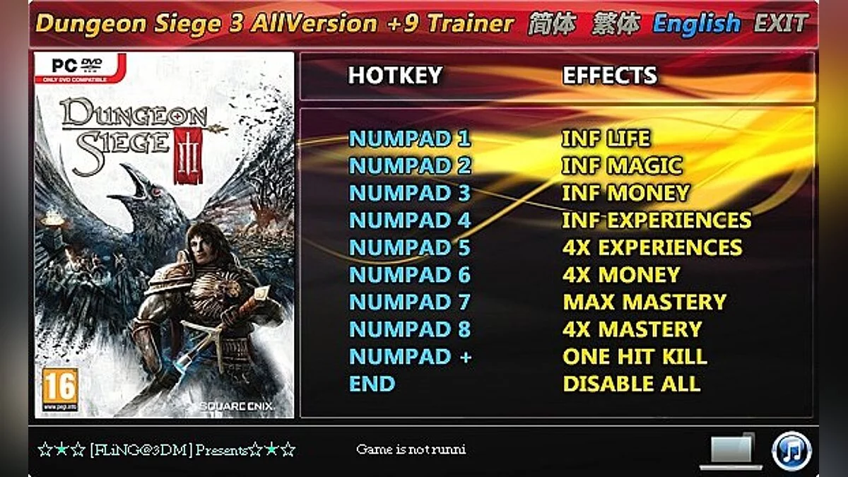 Трейнер / Trainer (+9) [All Versions: 1.0 and Others] [FLiNG]
