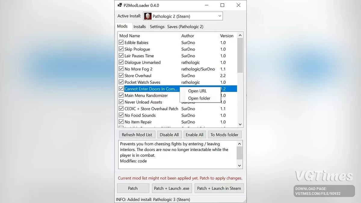 Загрузчик P2ModLoader