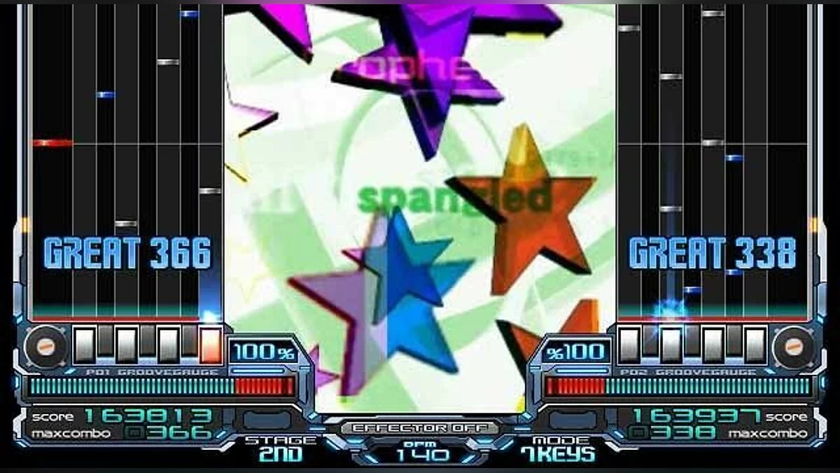 Скриншоты из beatmania IIDX 10th style