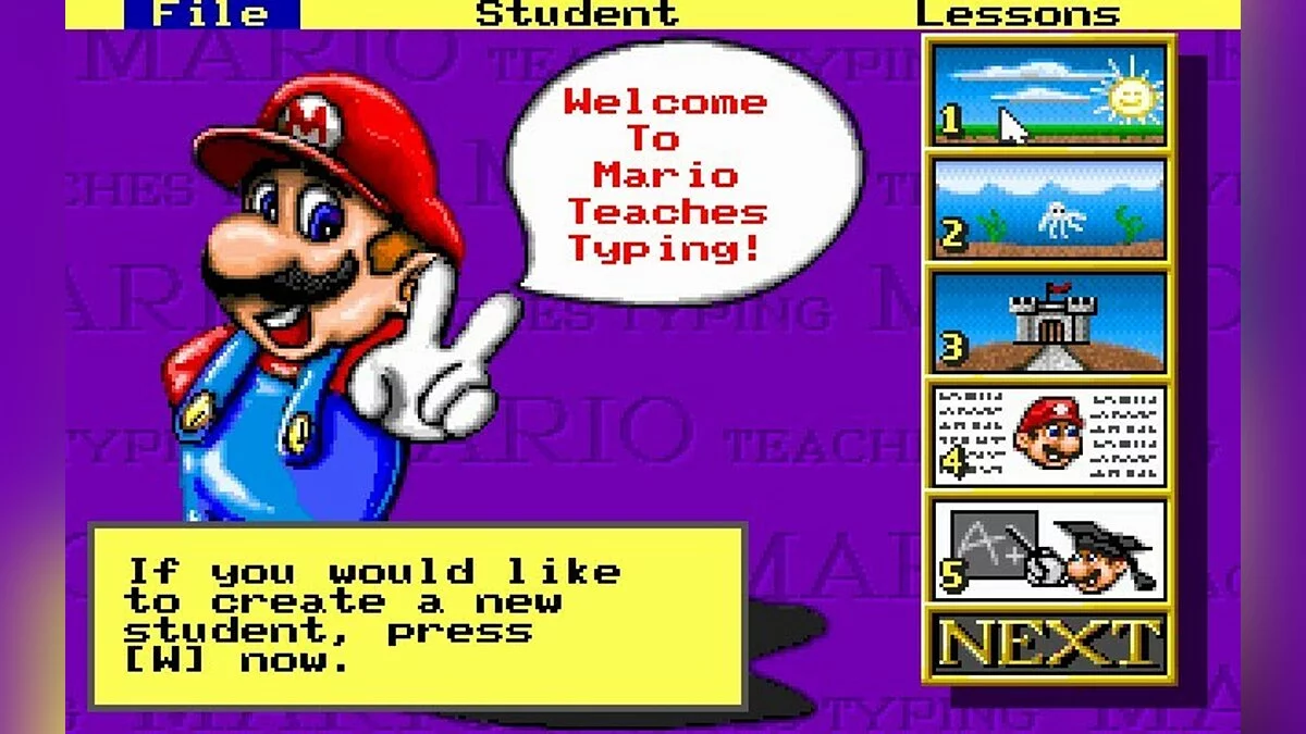 Скриншоты из Mario Teaches Typing / Картинка 6
