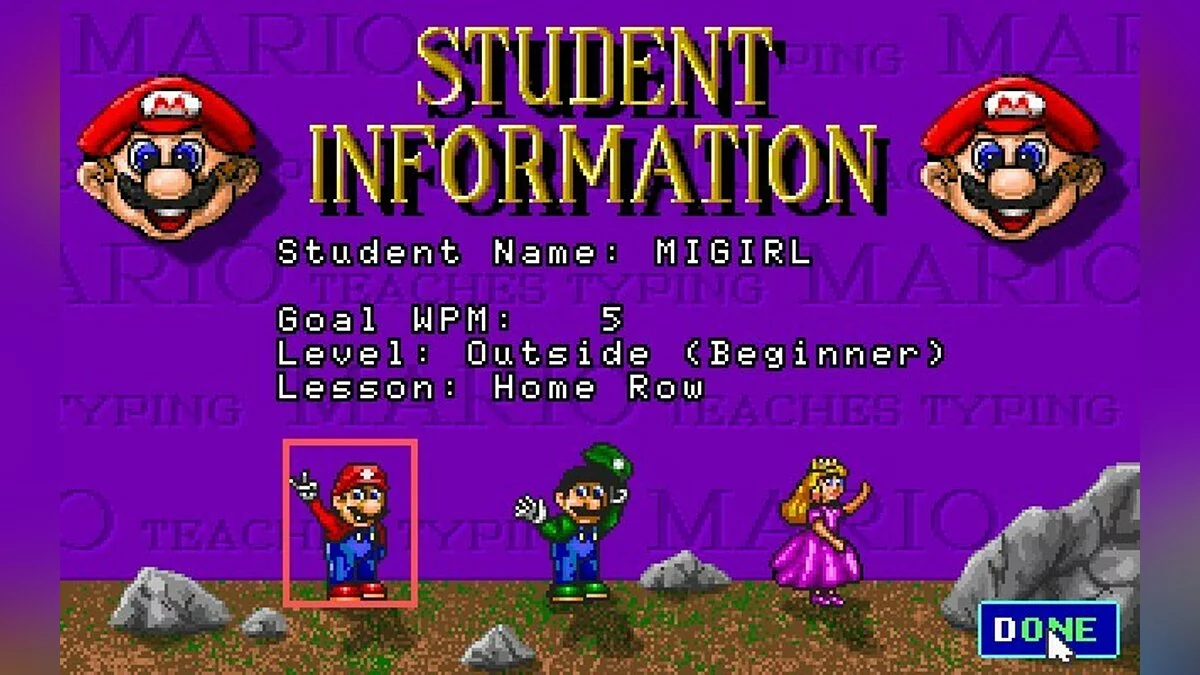 Скриншоты из Mario Teaches Typing / Картинка 7