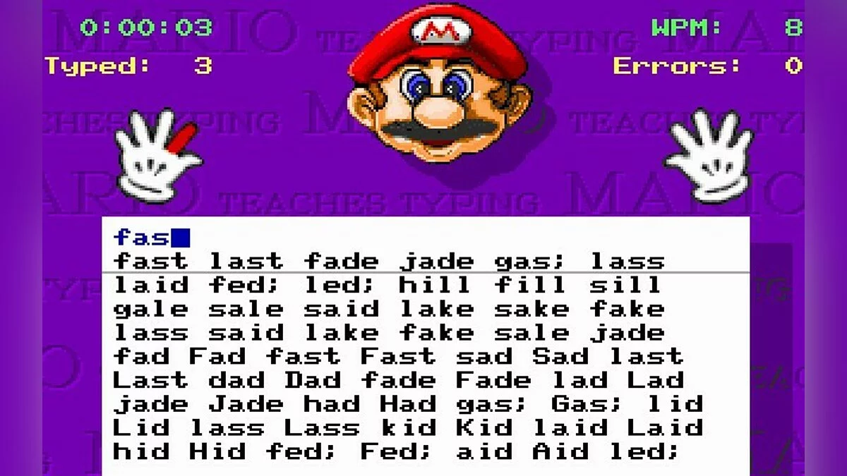 Скриншоты из Mario Teaches Typing / Картинка 12