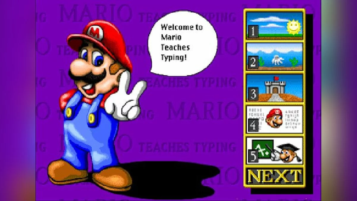 Скриншоты из Mario Teaches Typing / Картинка 2