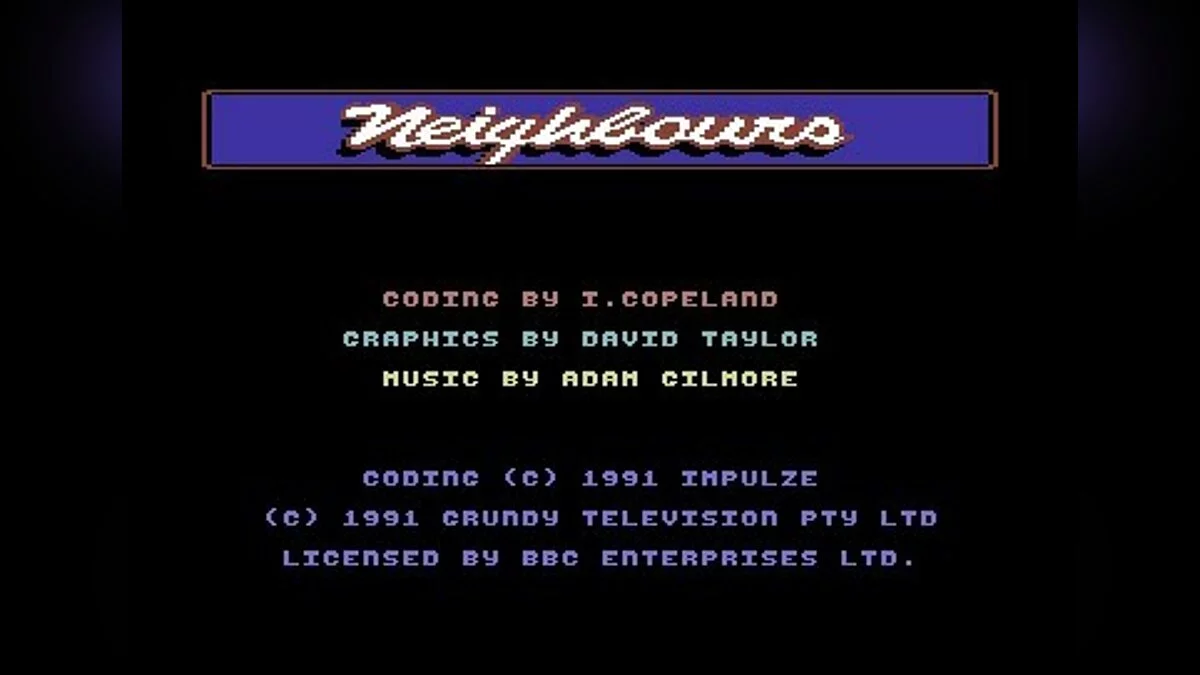 Скриншоты из Neighbours (1991) / Картинка 13