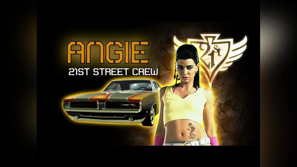 Иллюстрация с главарём «21 улицы» — Энджи.