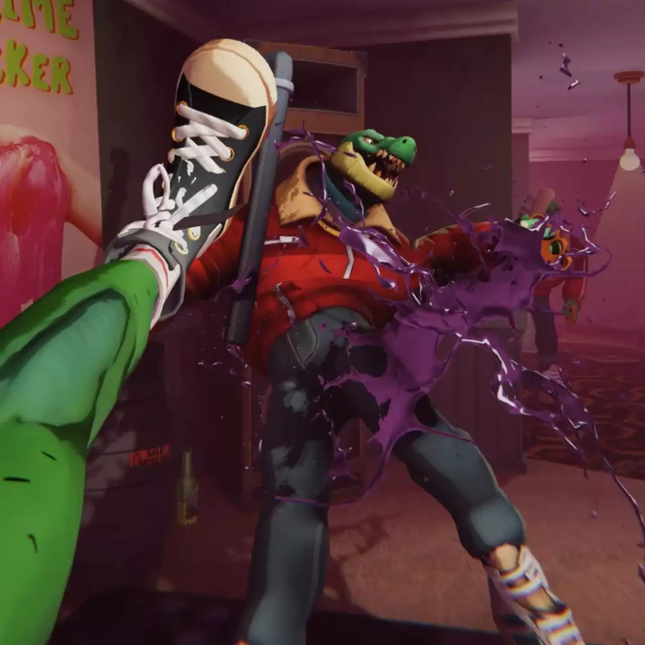 Появился новый геймплей «хардбасс-шутера» Anger Foot, где нужно до смерти запинывать врагов