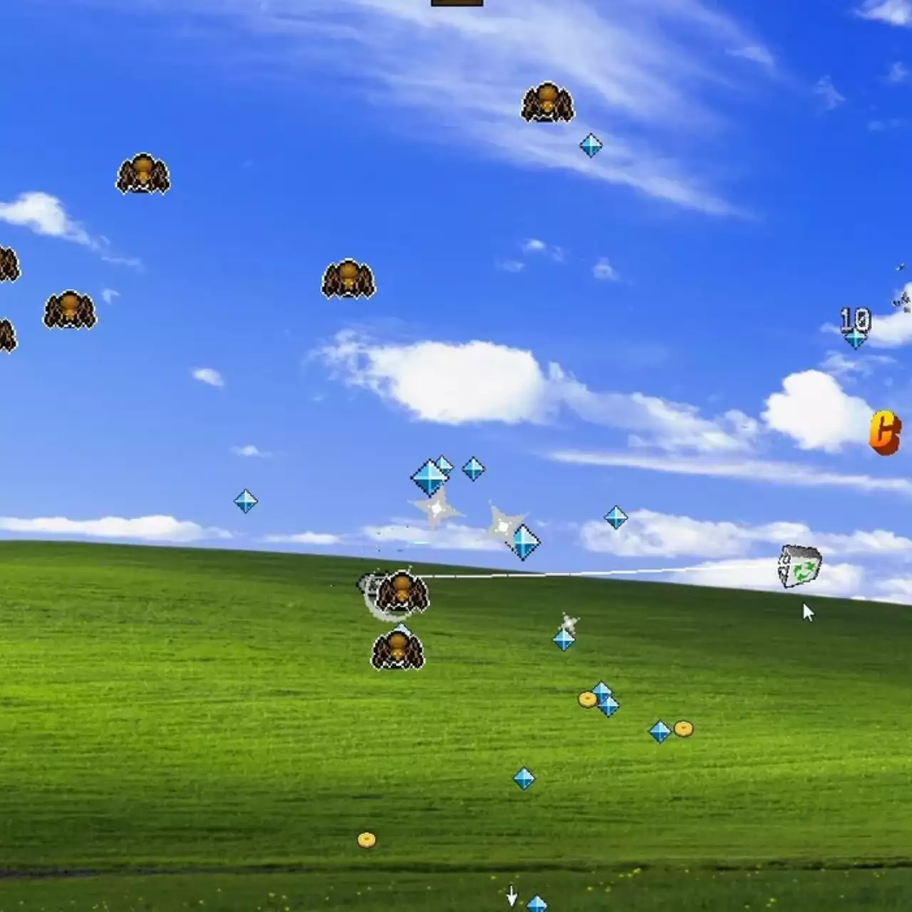 В Steam можно опробовать ностальгичный клон Vampire Survivors про выживание на рабочем столе Windows