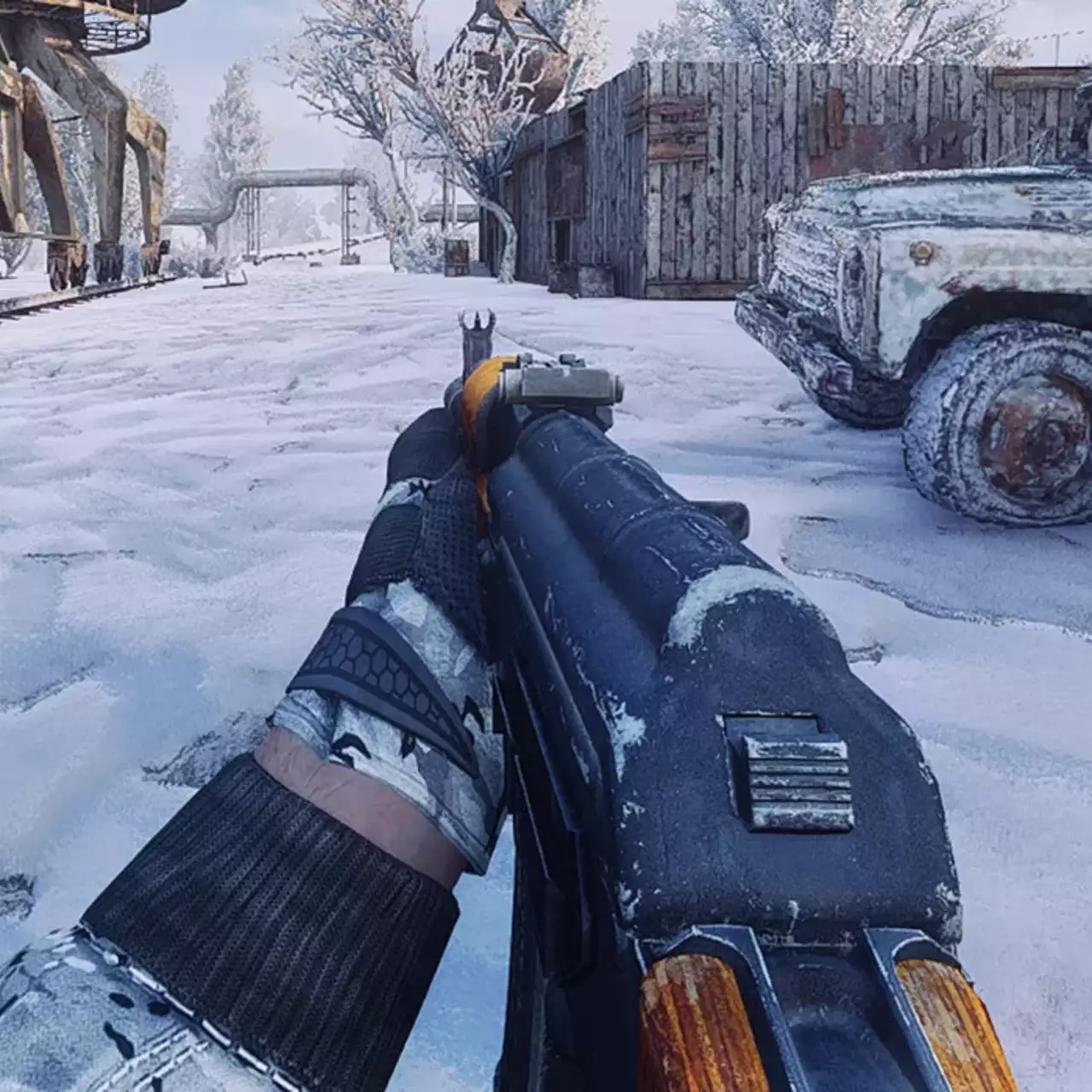 Показана зимняя версия Деревни новичков из «Сталкера». Новый мод добавит смену времён года в Зоне