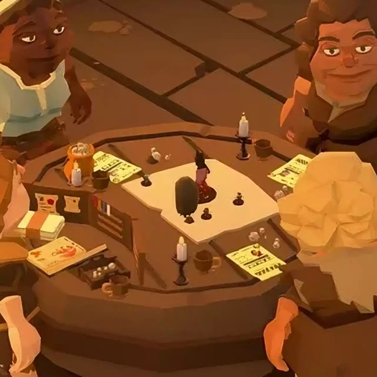 Игрок Tavern Keeper создал в игре стол для D&D — со статами, листами персонажей и «мануалом монстров»