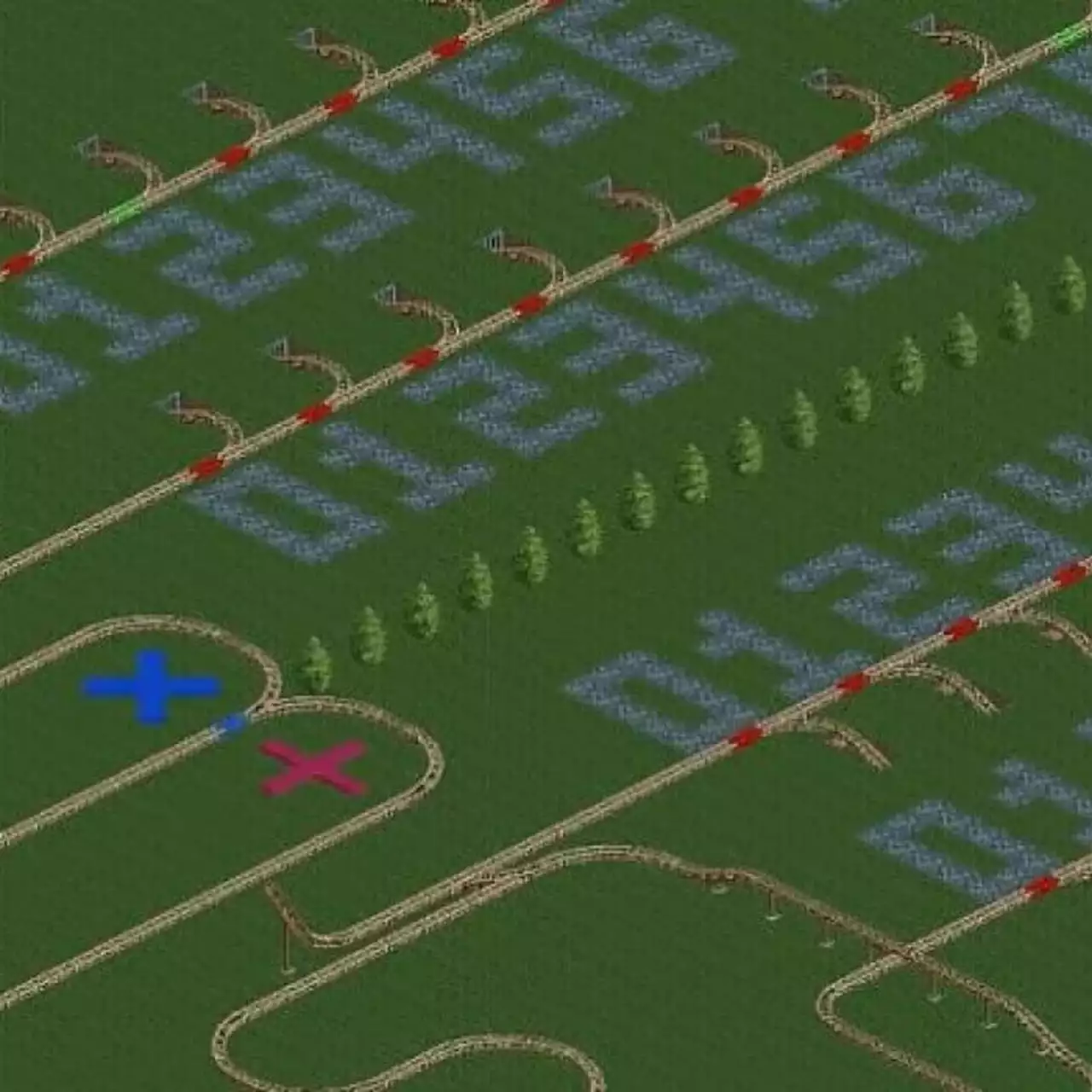 Геймер сделал рабочий калькулятор из американских горок в RollerCoaster Tycoon 2