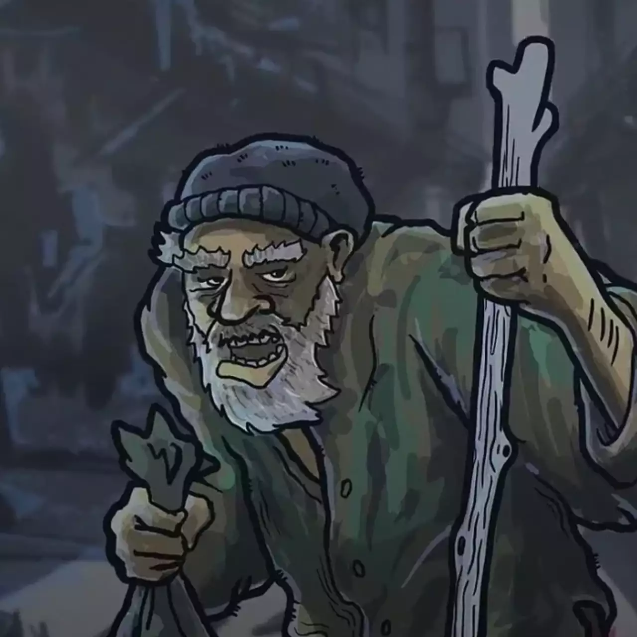 Симулятор бомжа Garbage с драками и прокачкой теперь можно бесплатно опробовать в Steam