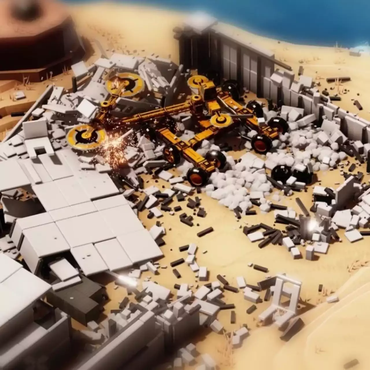 В Steam выйдет песочница с запредельной разрушаемостью. Вот как рассыпаются здания