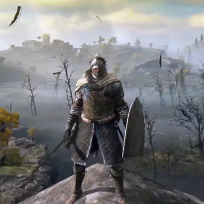 Появились новые кадры Elden Ring — на них показали ходячий замок и человека-волка с огромным мечом