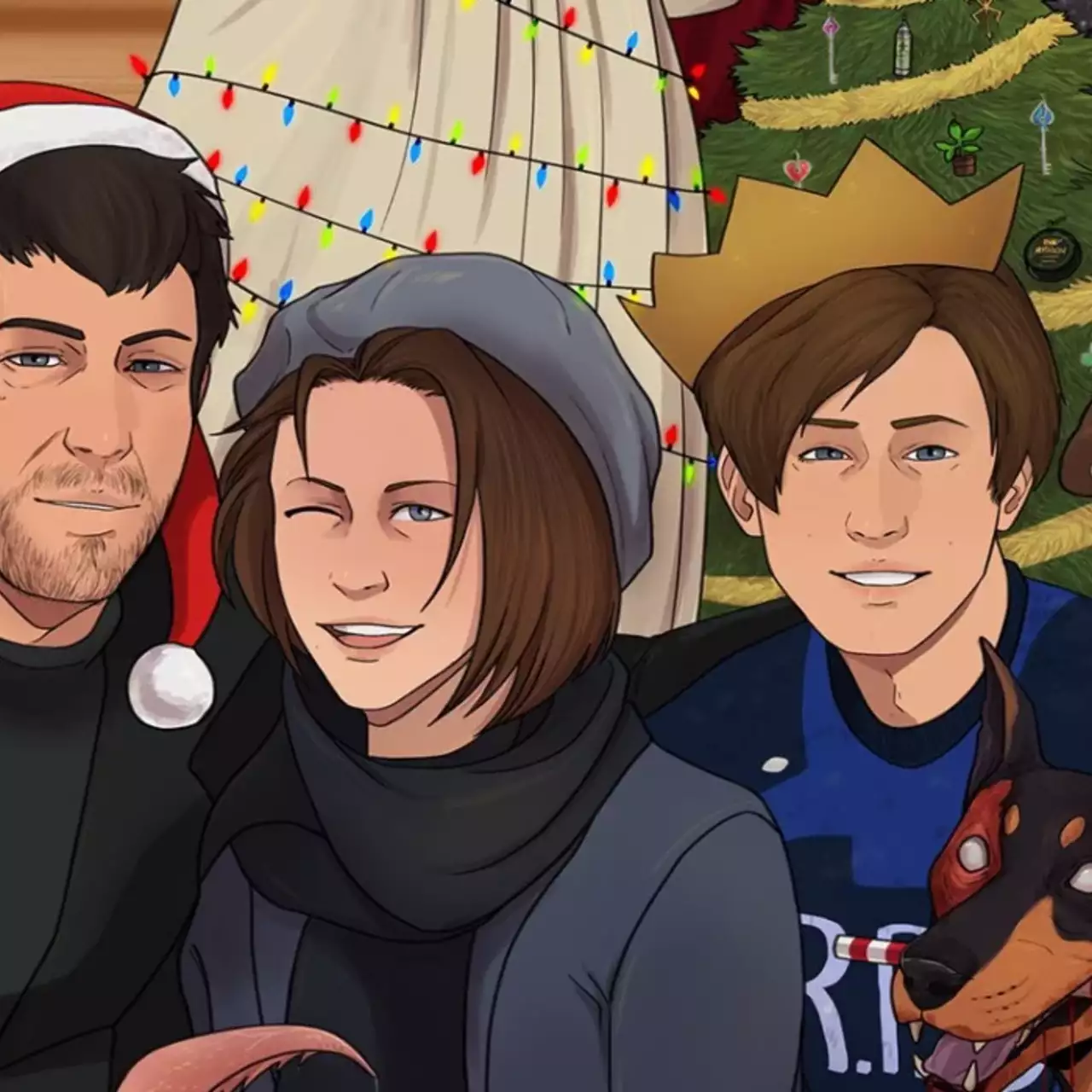 Разработчики поздравляют геймеров с праздниками — открытки The Witcher 3, Resident Evil, Mortal Kombat и не только