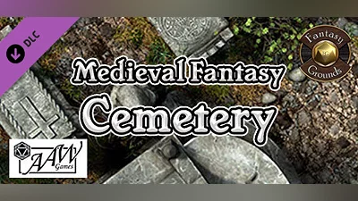 Fantasy Grounds - Black Scrolls Cemetery (Map Tile Pack)