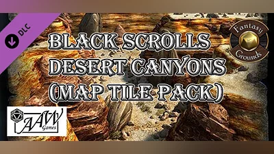 Сборник Fantasy Grounds - Black Scrolls Desert Canyons (Map Tile Pack)